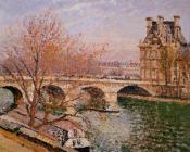 卡米耶 毕沙罗 : The Pont Royal and the Pavillion de Flore